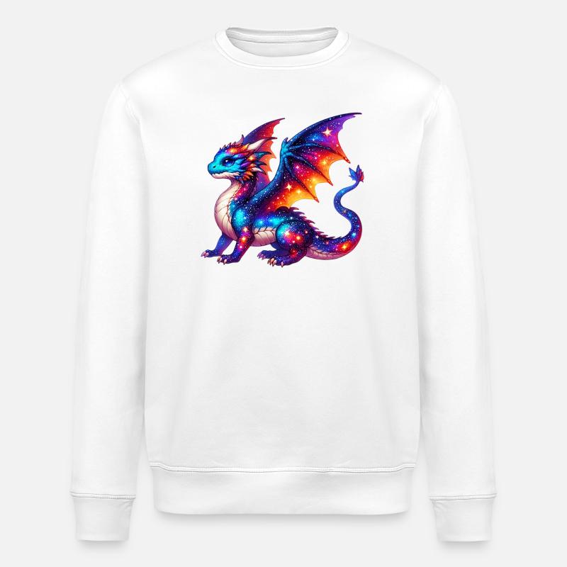 Drache - Stanley/Stella Unisex Bio-Sweatshirt ROLLER - Weiß