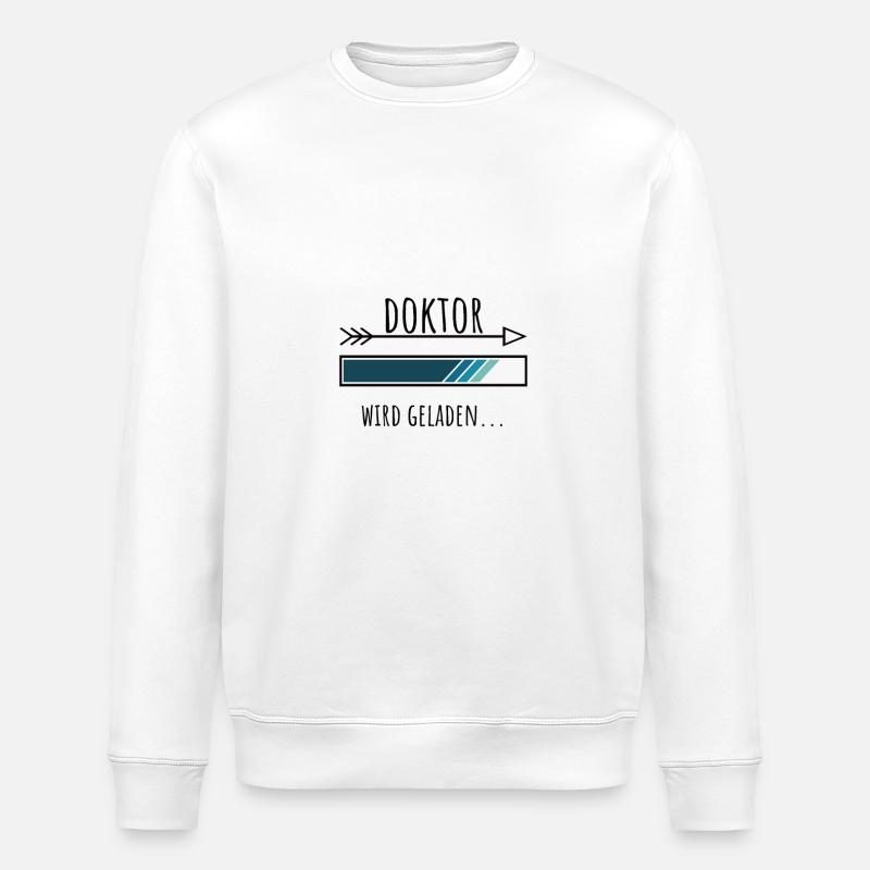 Doktoranten Geschenk Studium - Stanley/Stella Unisex Bio-Sweatshirt ROLLER - Weiß