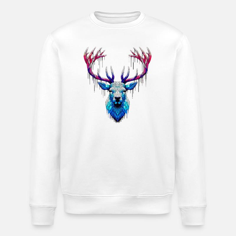 Eishirsch - Stanley/Stella Unisex Bio-Sweatshirt ROLLER - Weiß
