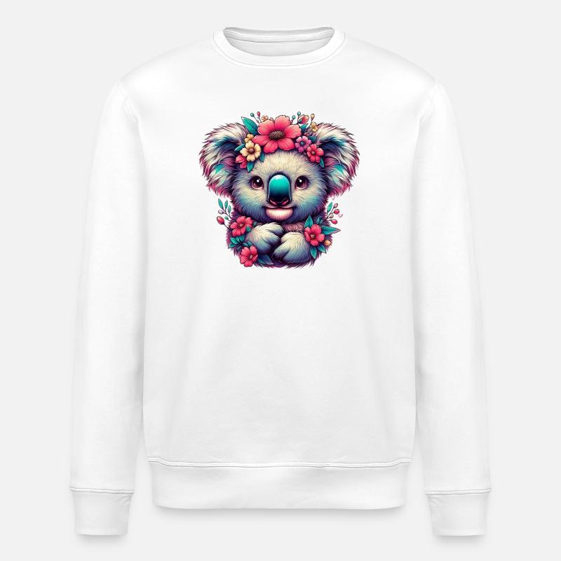 Koala - Stanley/Stella Unisex Bio-Sweatshirt ROLLER - Weiß