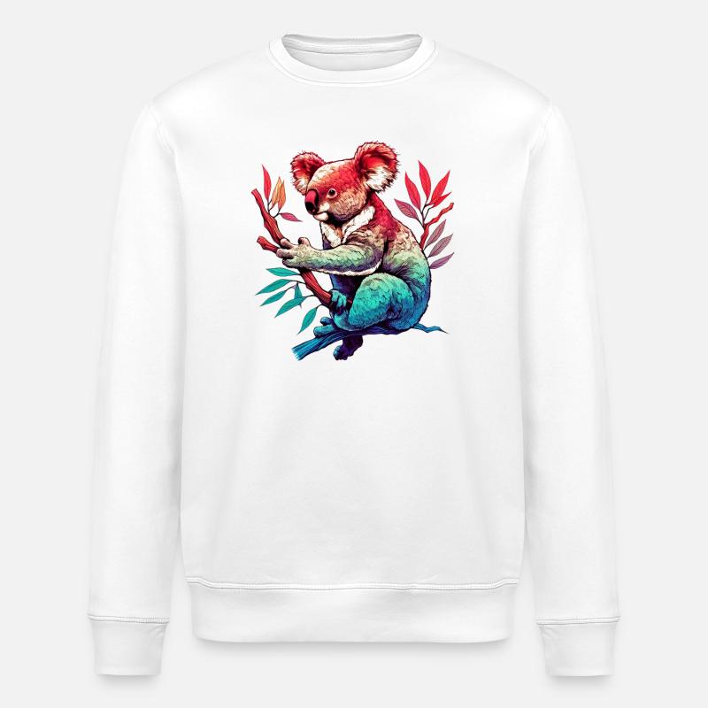 Koala - Stanley/Stella Unisex Bio-Sweatshirt ROLLER - Weiß