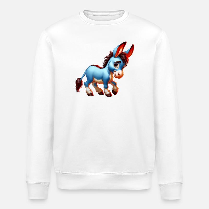 Donkey Mule - Stanley/Stella ROLLER Unisex Organic Sweatshirt - white