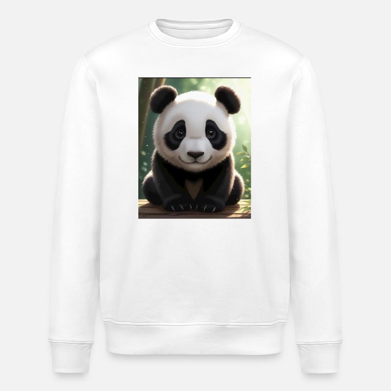 Panda Design - Stanley/Stella Unisex Bio-Sweatshirt ROLLER - Weiß