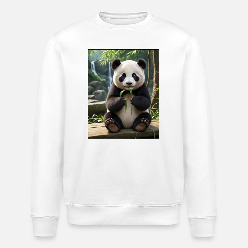 Panda Design - Stanley/Stella Unisex Bio-Sweatshirt ROLLER - Weiß
