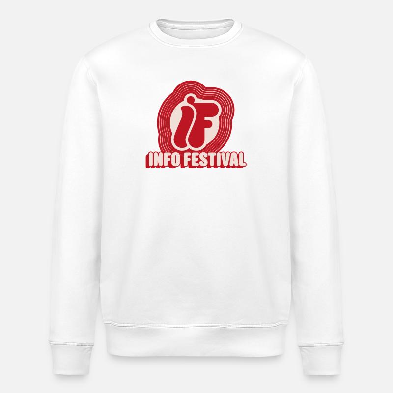 Festival & Vinyl, Retro-Inspiration - Stanley/Stella Unisex Bio-Sweatshirt ROLLER - Weiß