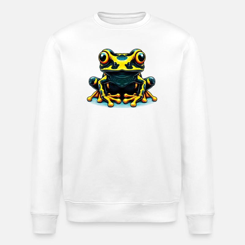 Frosch - Stanley/Stella Unisex Bio-Sweatshirt ROLLER - Weiß