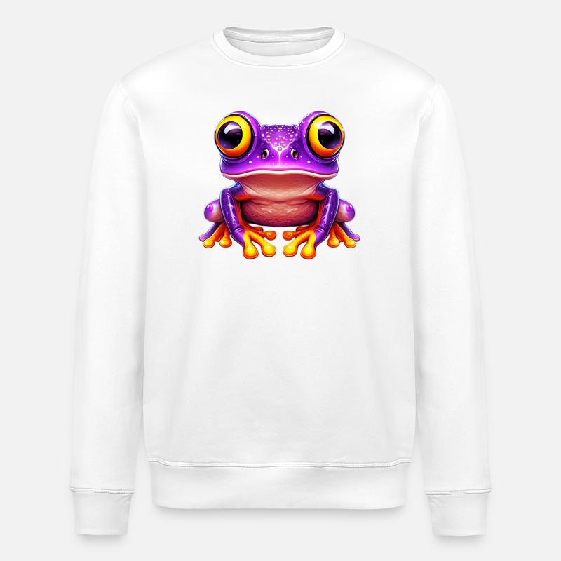 Frosch - Stanley/Stella Unisex Bio-Sweatshirt ROLLER - Weiß