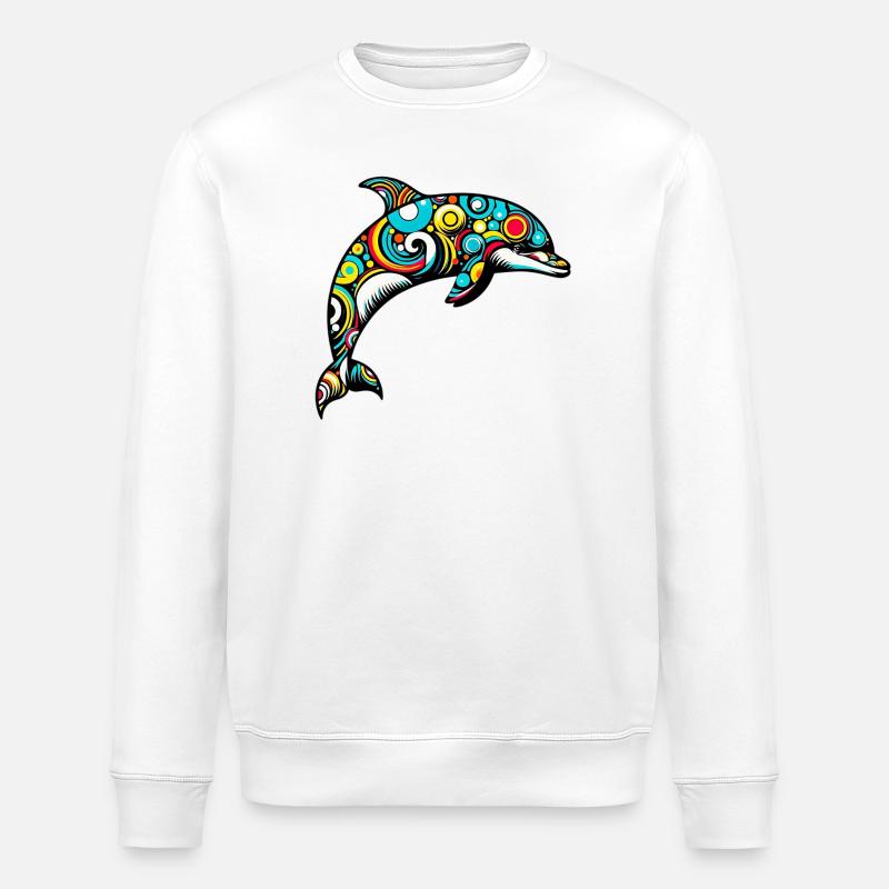 Delfin - Stanley/Stella Unisex Bio-Sweatshirt ROLLER - Weiß