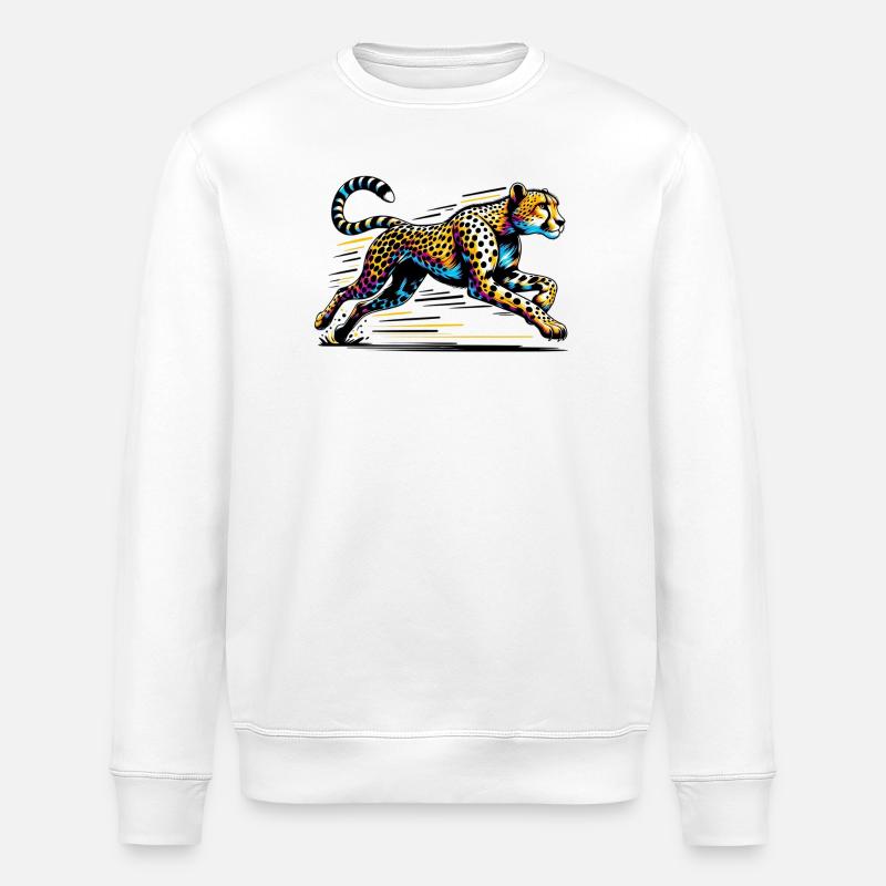 Guépard - Sweat bio ROLLER Stanley/Stella Unisexe - blanc