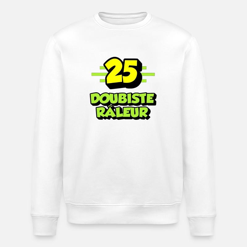 Complaining dubist - Stanley/Stella ROLLER Unisex Organic Sweatshirt - white
