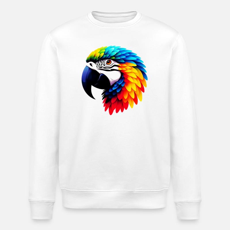 Parrot - Stanley/Stella ROLLER Unisex Organic Sweatshirt - white