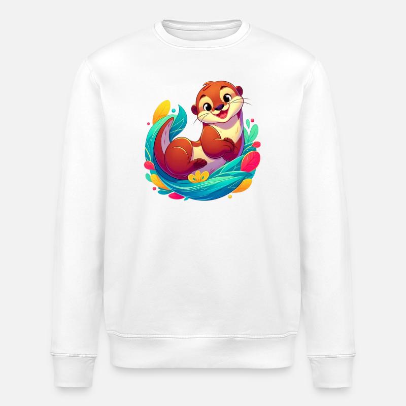 Otter - Stanley/Stella Unisex Bio-Sweatshirt ROLLER - Weiß