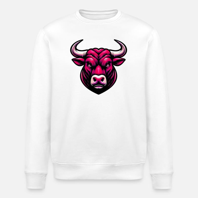 Stier - Stanley/Stella Unisex Bio-Sweatshirt ROLLER - Weiß