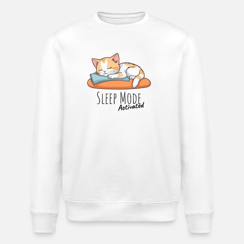 Mode veille activé - Sweat bio ROLLER Stanley/Stella Unisexe - blanc