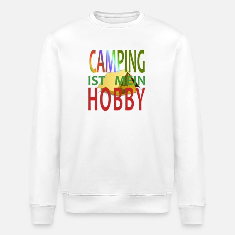 CAMPEN IST GENAU MEIN HOBBY - Stanley/Stella Unisex Bio-Sweatshirt ROLLER - Weiß