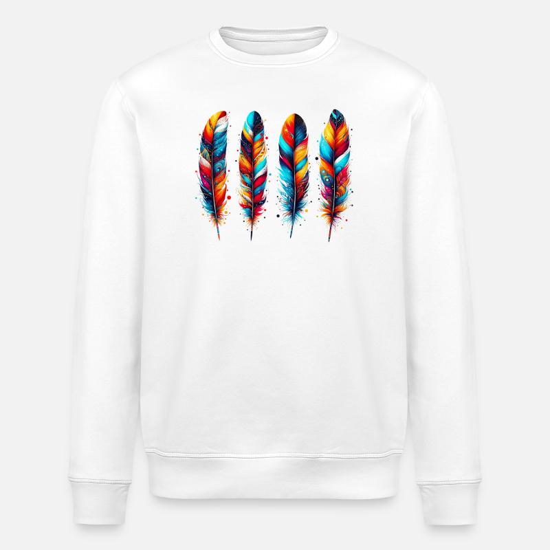 Plume - Sweat bio ROLLER Stanley/Stella Unisexe - blanc