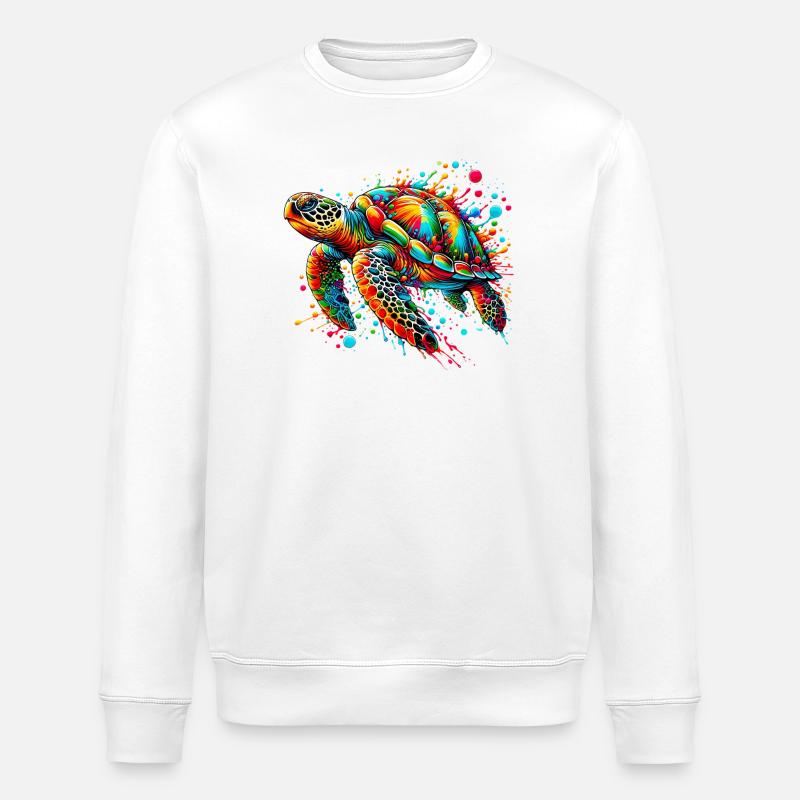 Tortue - Sweat bio ROLLER Stanley/Stella Unisexe - blanc