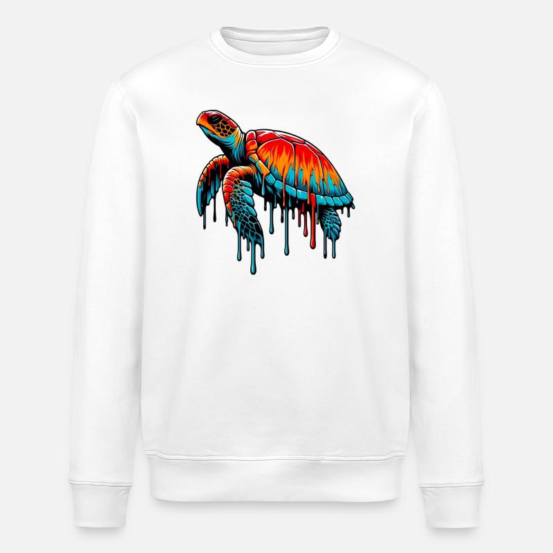Tortue - Sweat bio ROLLER Stanley/Stella Unisexe - blanc