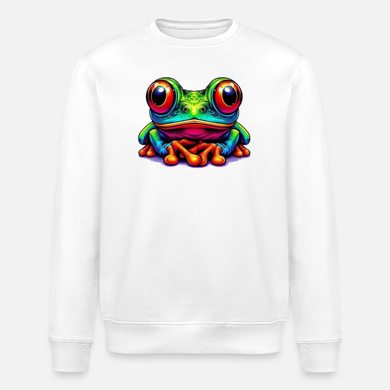 Frosch - Stanley/Stella Unisex Bio-Sweatshirt ROLLER - Weiß