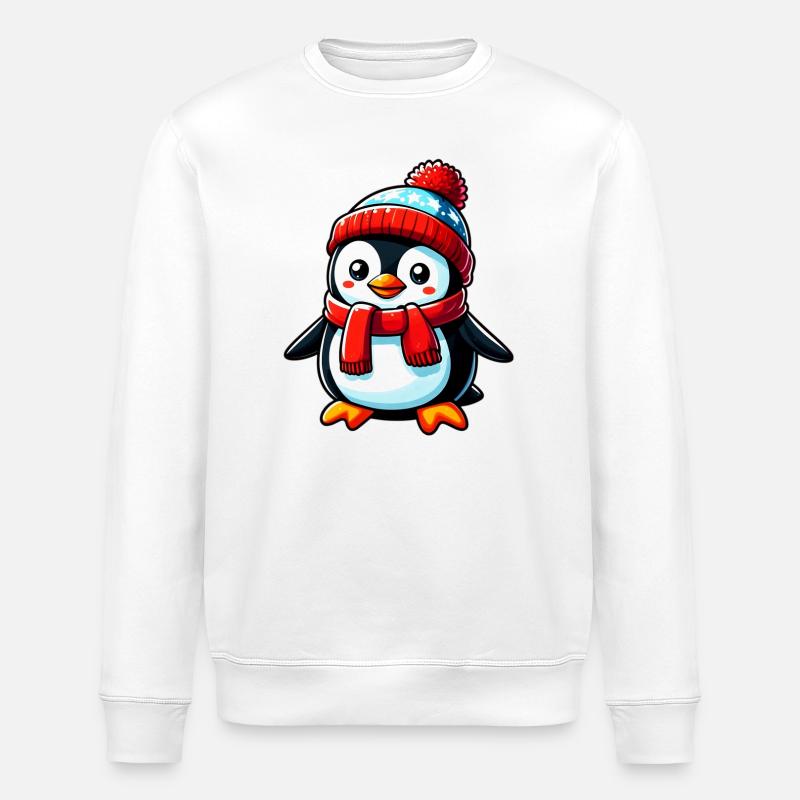 Pinguin - Stanley/Stella Unisex Bio-Sweatshirt ROLLER - Weiß