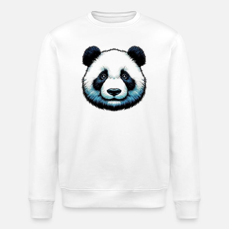 Panda - Sweat bio ROLLER Stanley/Stella Unisexe - blanc