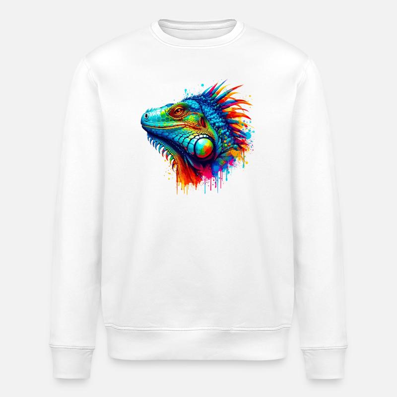 Leguan - Stanley/Stella Unisex Bio-Sweatshirt ROLLER - Weiß
