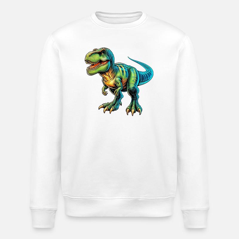 Dinosaure - Sweat bio ROLLER Stanley/Stella Unisexe - blanc