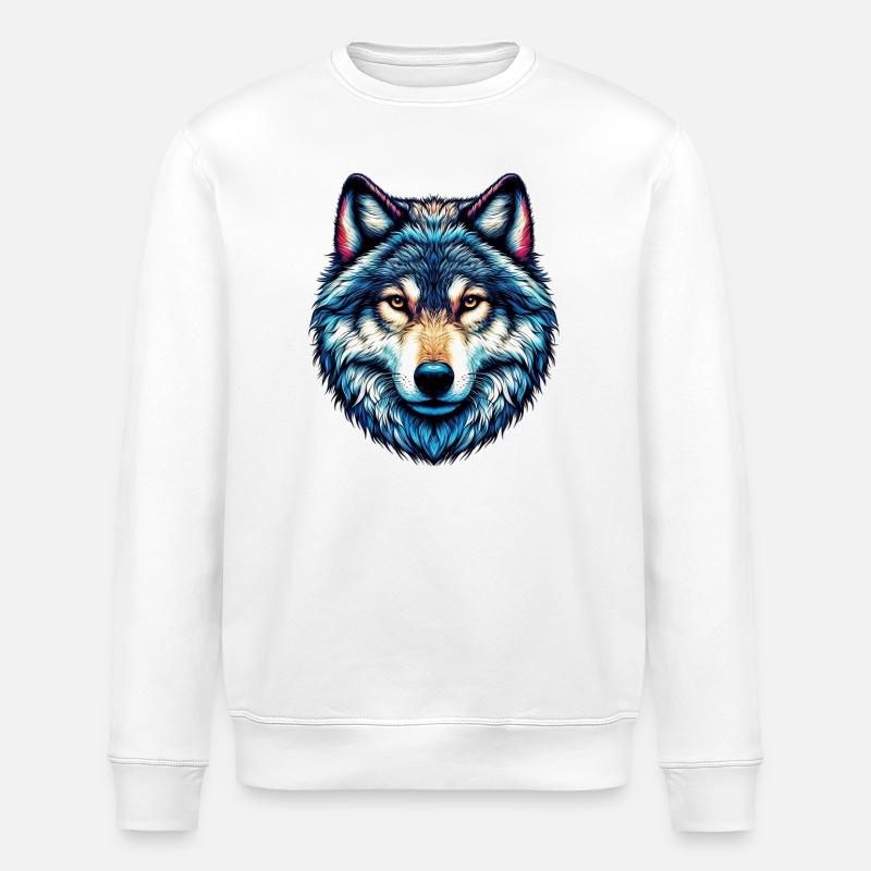 Wolf - Stanley/Stella Unisex Bio-Sweatshirt ROLLER - Weiß