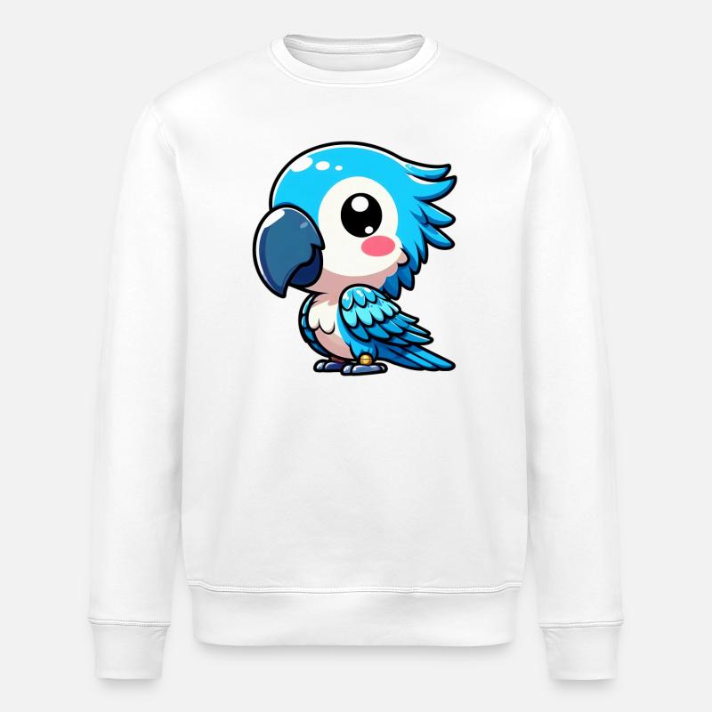 Perroquet - Sweat bio ROLLER Stanley/Stella Unisexe - blanc