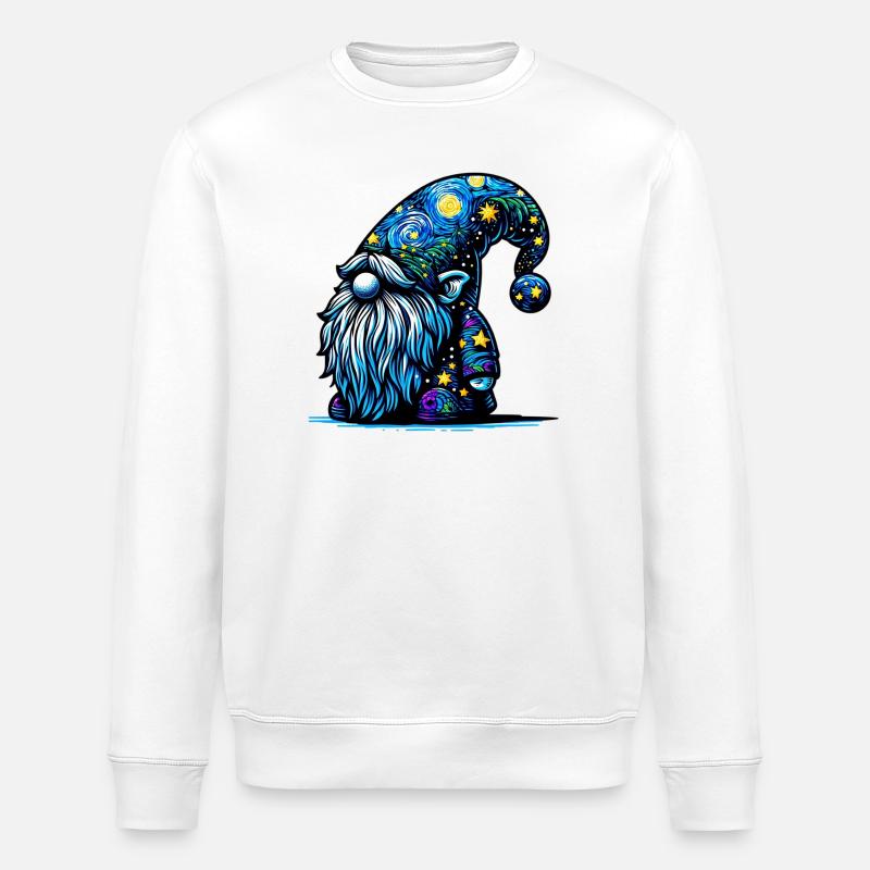 Gnome - Stanley/Stella ROLLER Unisex Organic Sweatshirt - white
