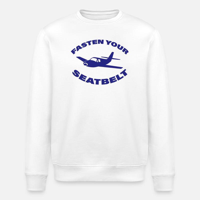 FASTEN YOUR SEATBELT - Stanley/Stella Unisex Bio-Sweatshirt ROLLER - Weiß