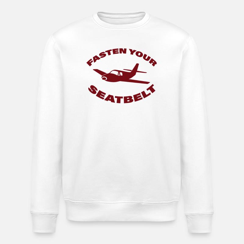 JEÛNER VOTRE CEINTURE DE SÉCURITÉ - Sweat bio ROLLER Stanley/Stella Unisexe - blanc