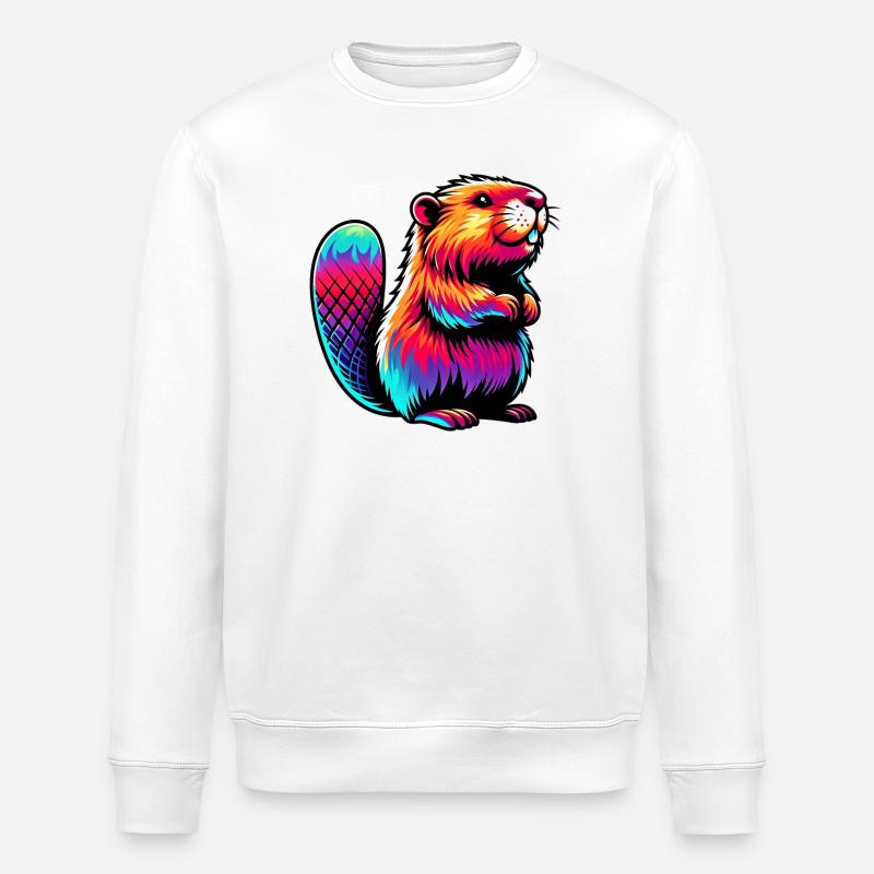 Bieber - Stanley/Stella Unisex Bio-Sweatshirt ROLLER - Weiß