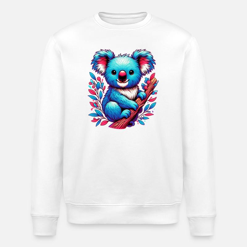 Koala - Sweat bio ROLLER Stanley/Stella Unisexe - blanc