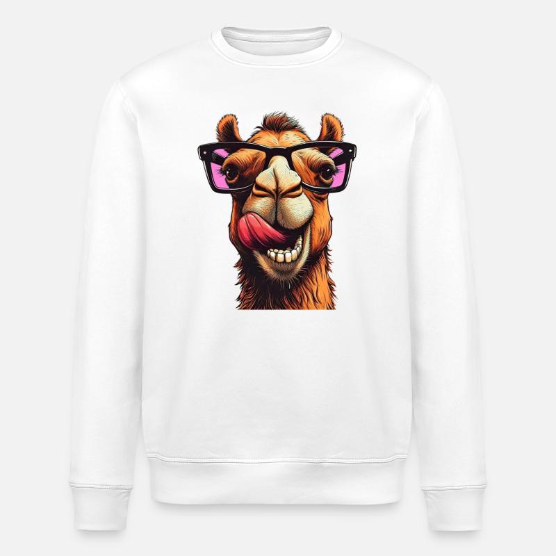 Camel - Stanley/Stella ROLLER Unisex Organic Sweatshirt - white