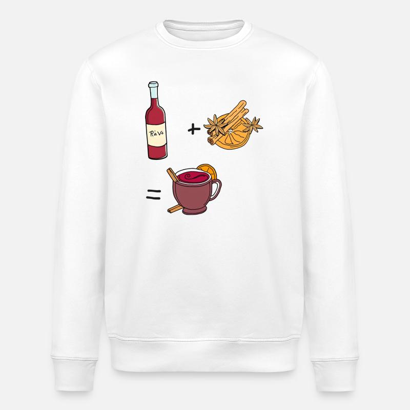 Glühwein - Stanley/Stella Unisex Bio-Sweatshirt ROLLER - Weiß