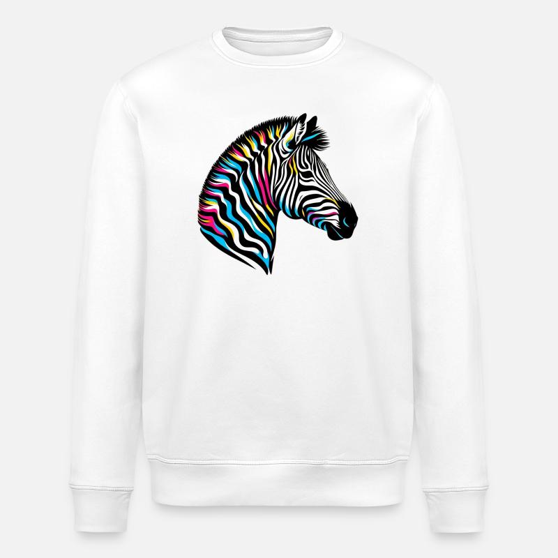 Zebra - Stanley/Stella Unisex Bio-Sweatshirt ROLLER - Weiß