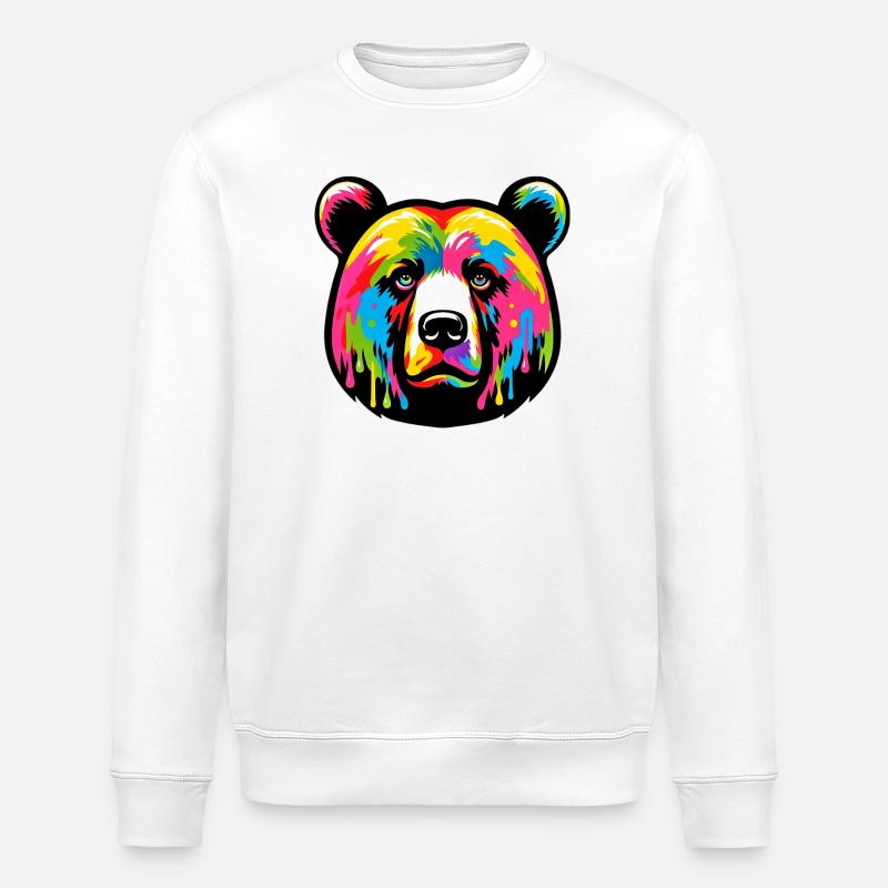 Ours - Sweat bio ROLLER Stanley/Stella Unisexe - blanc