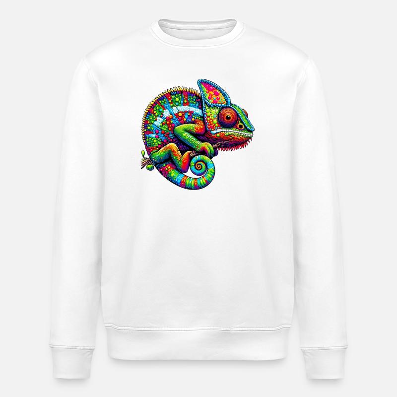 Caméléon - Sweat bio ROLLER Stanley/Stella Unisexe - blanc