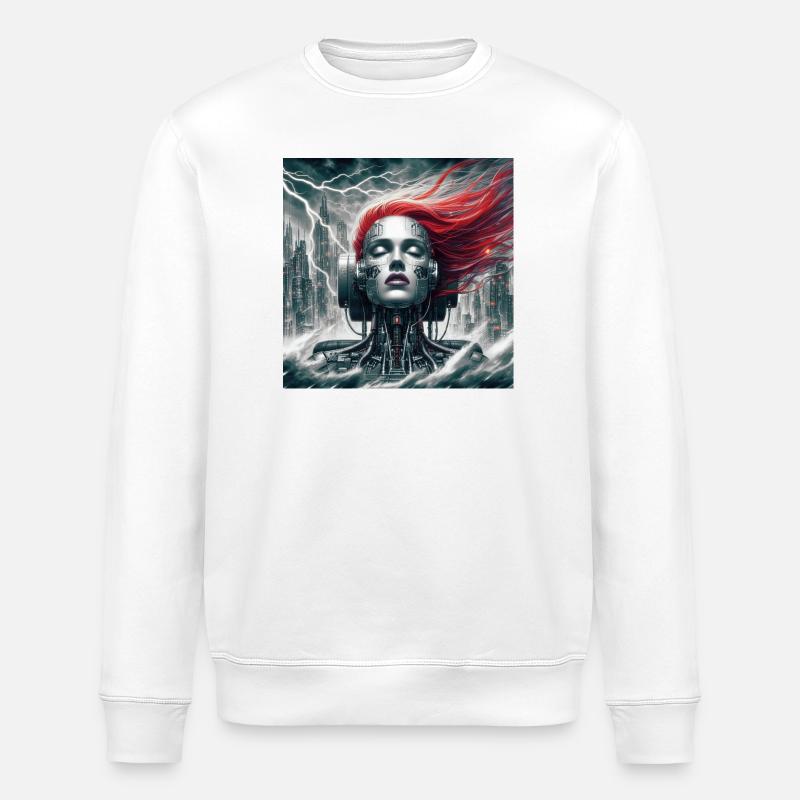 La Mégapole - Sweat bio ROLLER Stanley/Stella Unisexe - blanc