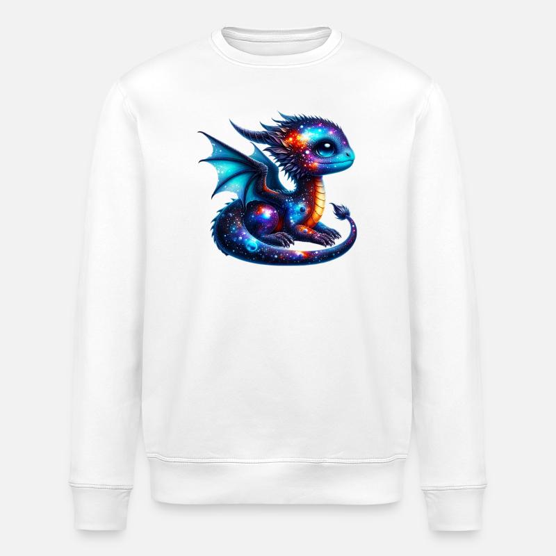 Dragon - Stanley/Stella ROLLER Unisex Organic Sweatshirt - white