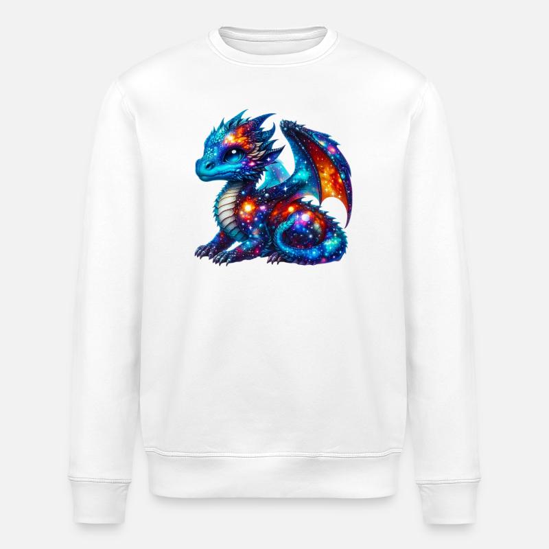 Dragon - Stanley/Stella ROLLER Unisex Organic Sweatshirt - white
