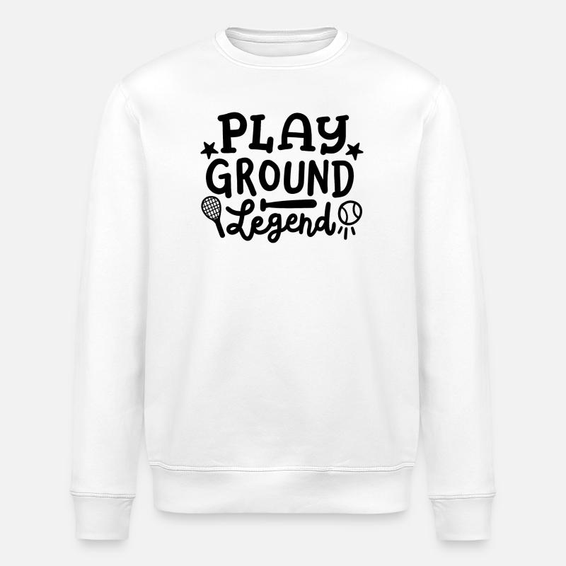 Spielplatz Spiele Kinder - Stanley/Stella Unisex Bio-Sweatshirt ROLLER - Weiß