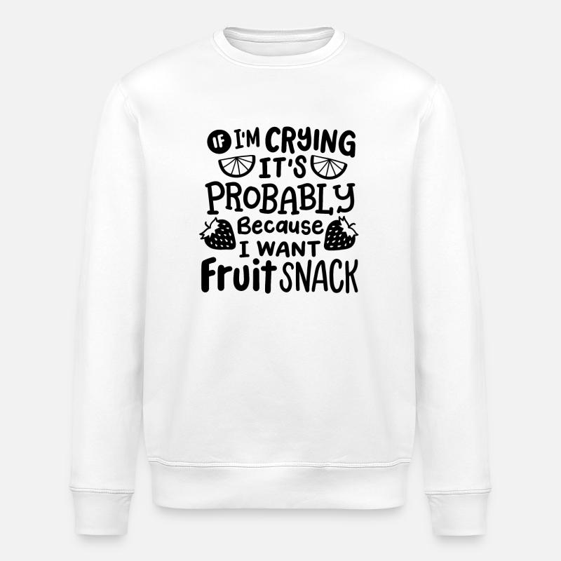 Fruchtsnacks - Stanley/Stella Unisex Bio-Sweatshirt ROLLER - Weiß