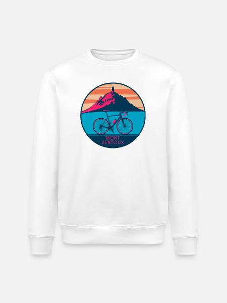 Design de T-shirt Mont Ventoux - Stanley/Stella ROLLER Unisex Organic Sweatshirt - white
