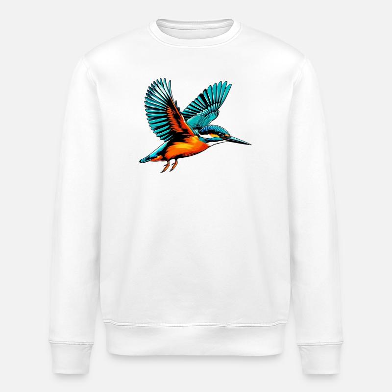 Eisvogel - Stanley/Stella Unisex Bio-Sweatshirt ROLLER - Weiß