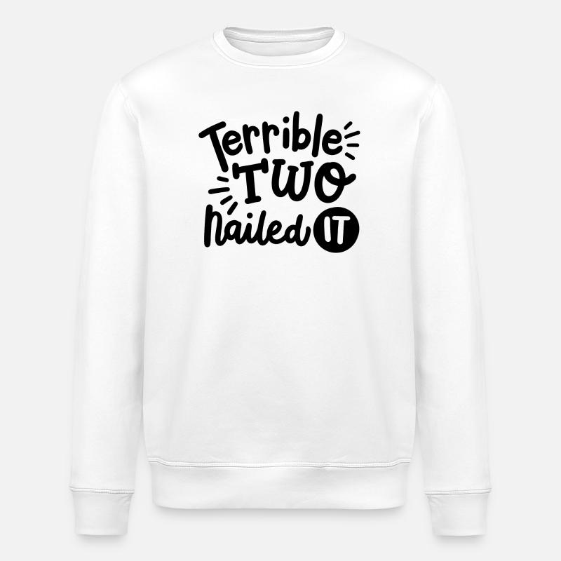 2 Jahre alte Kleinkinder - Stanley/Stella Unisex Bio-Sweatshirt ROLLER - Weiß