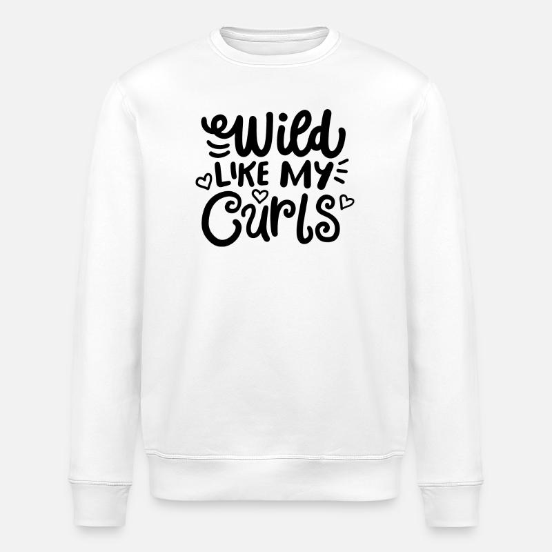 Locken Haare lockig - Stanley/Stella Unisex Bio-Sweatshirt ROLLER - Weiß