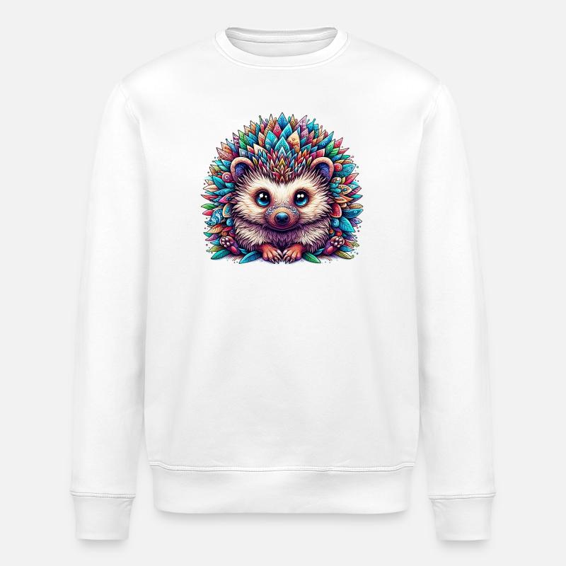 Igel - Stanley/Stella Unisex Bio-Sweatshirt ROLLER - Weiß
