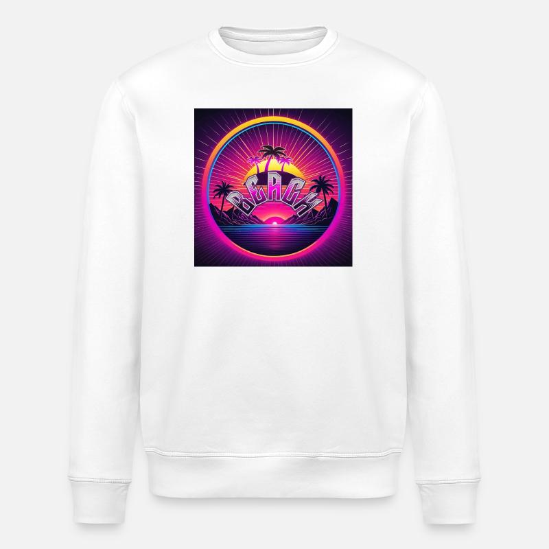 Plage - Sweat bio ROLLER Stanley/Stella Unisexe - blanc